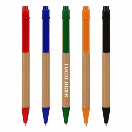 Recycled Cardboard Ballpoint Pen Logo Branded