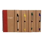 Logo Branded Promo Write Recycled Notebook w/ Pen