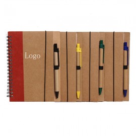Promo Write Recycled Notebook w/ Pen Custom Engraved