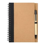 Custom Imprinted Spiral Notebook with Pen 5" x 7" Eco Friendly