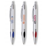 Click Action Brass Ballpoint Pen With Protruding C Logo Branded