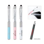 Custom Imprinted Crystal Stylus Metal Pen with Laser Pointer