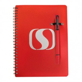 Double / Notebook Combo - Red Logo Branded