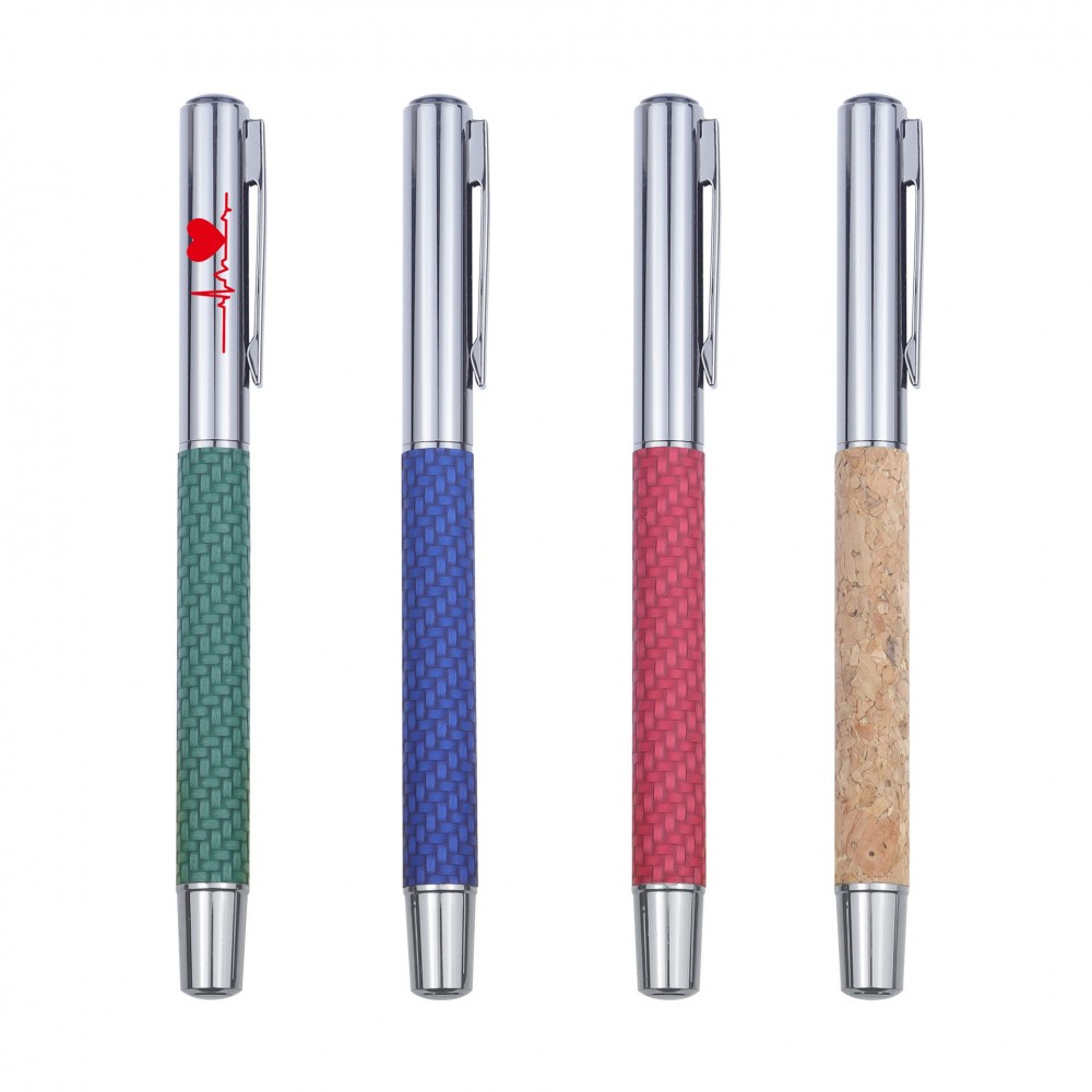 Logo Branded Cork Metal Rollerball