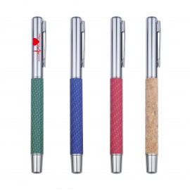 Logo Branded Cork Metal Rollerball