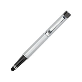 Pixel Metal Pen - Silver Custom Imprinted