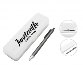 Metal Ball Pen w/ Case Custom Imprinted