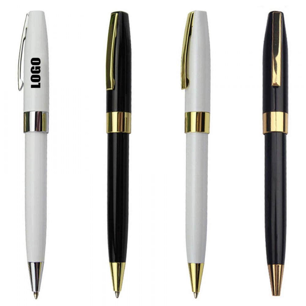 Elegant Business Twisted Activated Metal Pen Custom Engraved