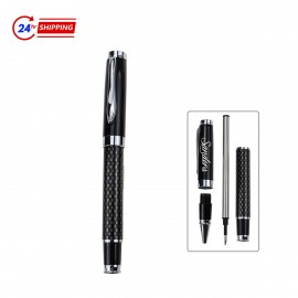 Carbon Fiber Metal Signature Pen Custom Engraved