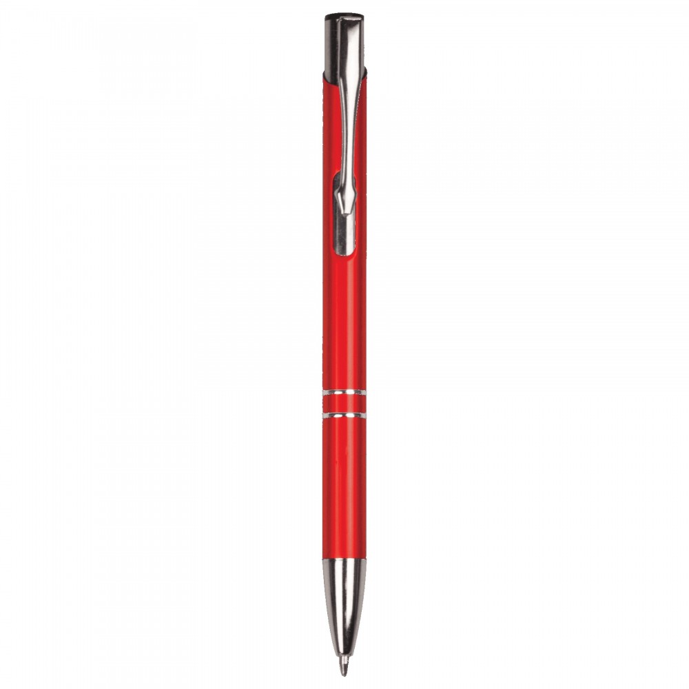 Logo Branded Pen with Silver Trim
