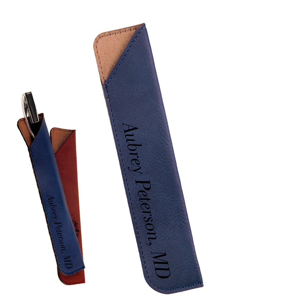 Leatherette Pen Sleeve Custom Imprinted Leatherette Pen Sleeve Custom Imprinted