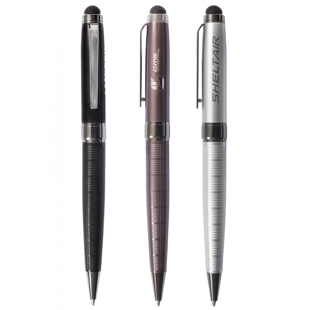 Logo Branded Incorp Twist Action Ballpoint Stylus Pen Logo Branded Incorp Twist Action Ballpoint Stylus Pen