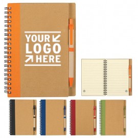 Spiral Notebook & Pen Set Custom Engraved