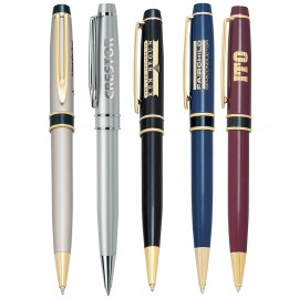 Windsor-II Ballpoint Pen w/Enameled Colors Logo Branded