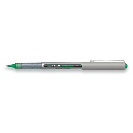Uniball Vision Green/Green Ink Roller Ball Pen Logo Branded
