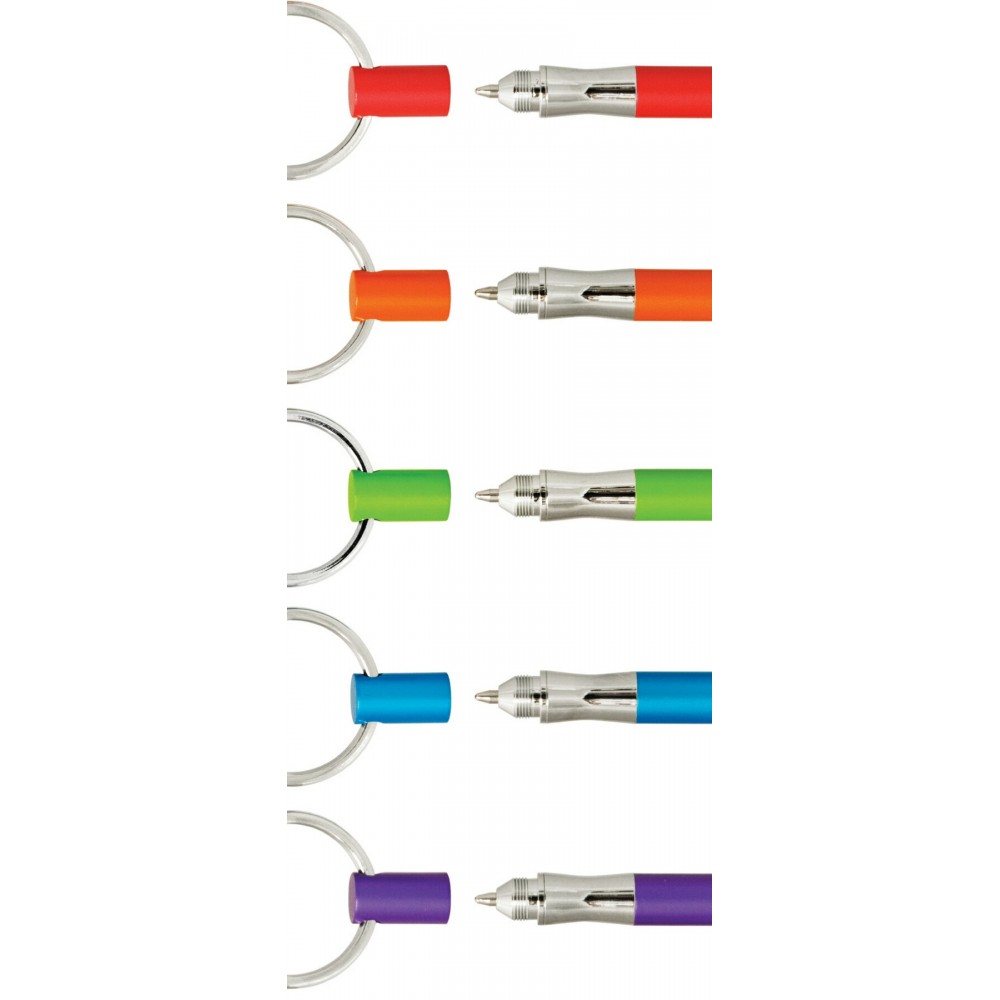 Spectrum Ballpoint Pen Keychain Custom Imprinted Spectrum Ballpoint Pen Keychain Custom Imprinted