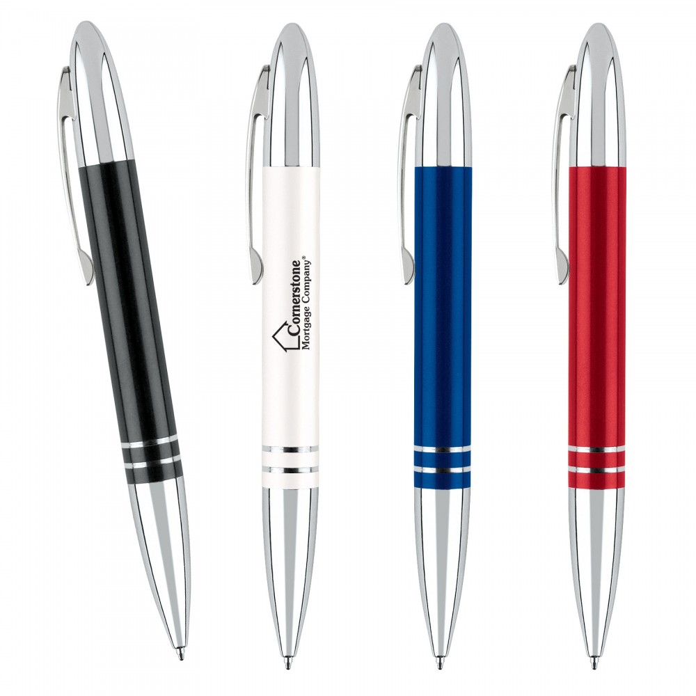 Custom Imprinted Metallic Bullet Ballpoint Pen Custom Imprinted Metallic Bullet Ballpoint Pen