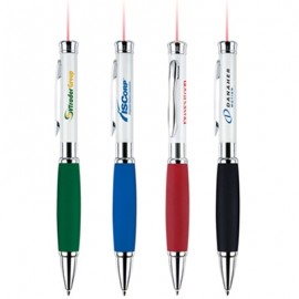 Logo Branded Twist-Action Ballpoint Laser Pen