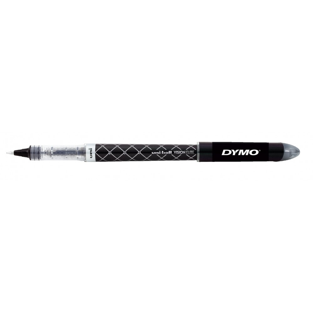 Uniball Vision Elite Designer Series Gel Pen Pen Black with Black Ink Logo Branded