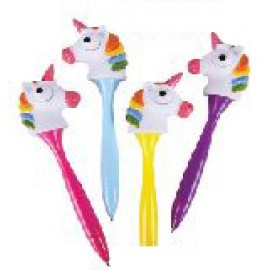 Custom Imprinted 6 3/4" Pop Eyes Unicorn Pen