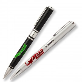 Logo Branded Executive Metal Ballpoint Pens w/ Custom Logo Twist Action