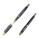 Business Metal Pen With Golden Decoration Custom Imprinted
