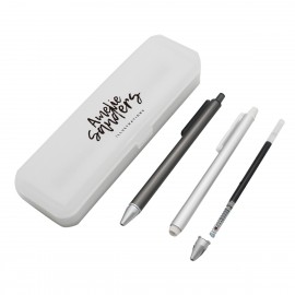 Gel Press Signature Pen With Box Custom Imprinted