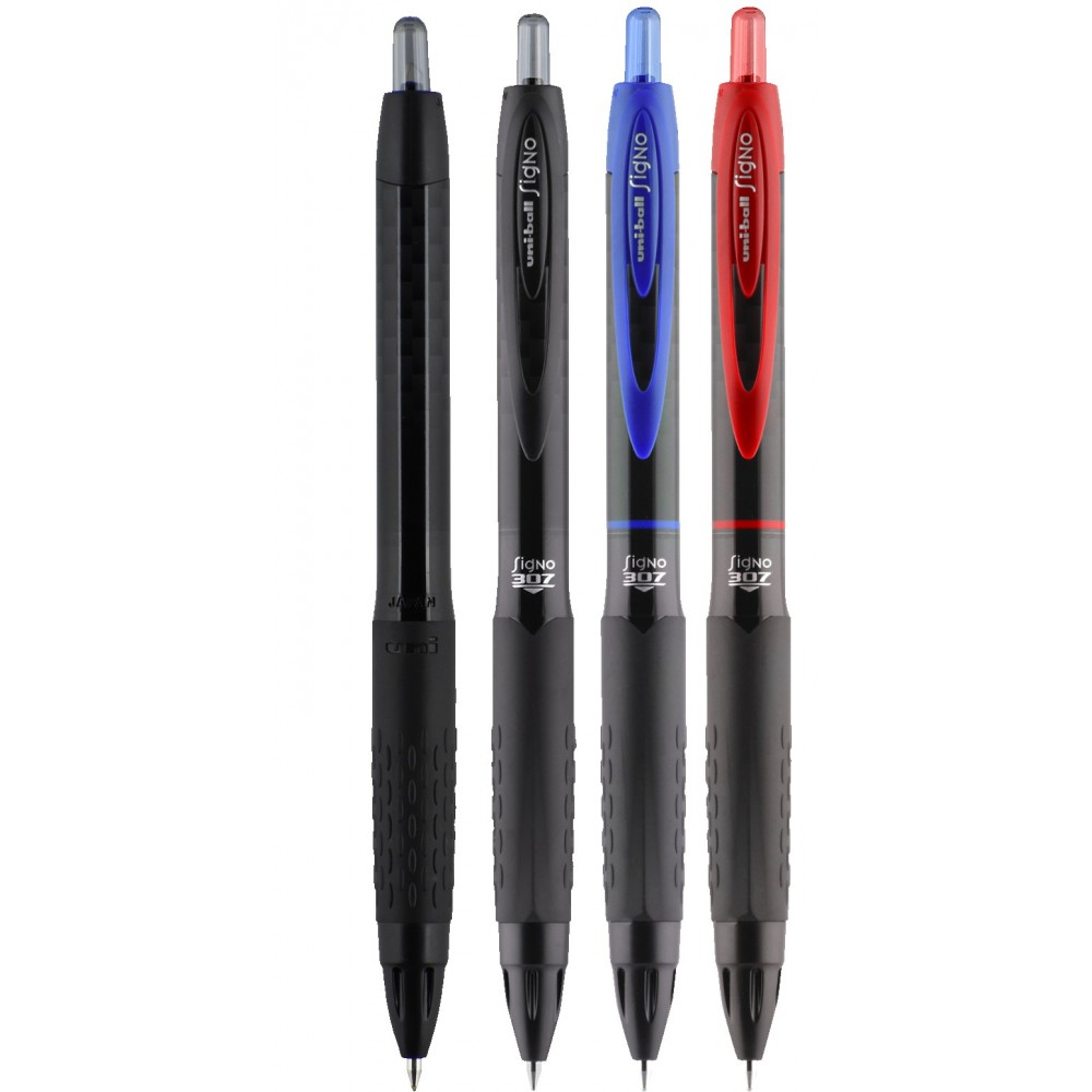 Custom Imprinted Uniball 307 Gel Ink Pen Black