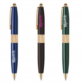 Jackson Heavy Brass Twist Action Pen Custom Imprinted  Jackson Heavy Brass Twist Action Pen Custom Imprinted