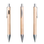 Custom Engraved Click Action Nature Wood Pen