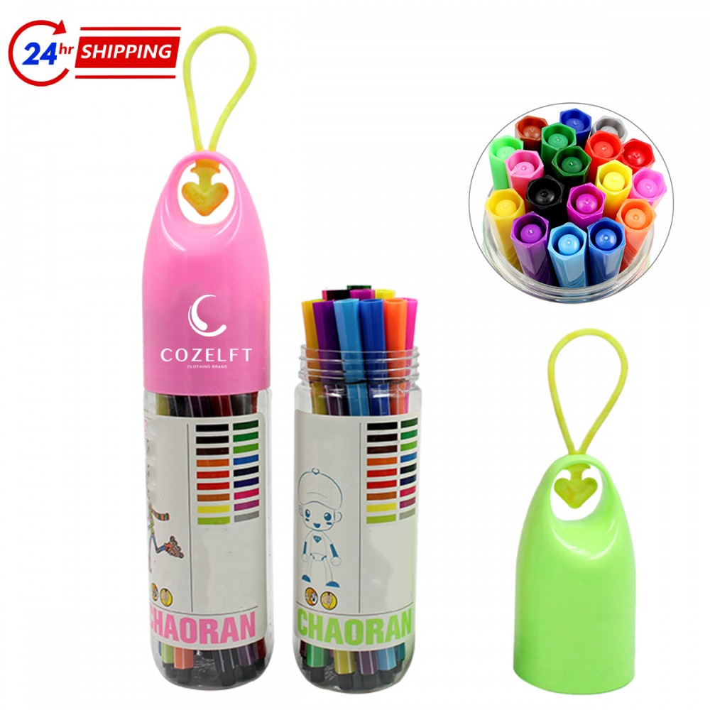18-color Lucky Bottle Washed Pens Custom Imprinted
