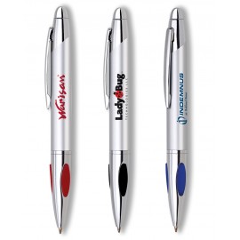 Twist Action Brass Ballpoint Pen With Protruding C Custom Imprinted