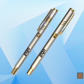 Rollerball Pen w/ Patterned Pen Cap Custom Engraved