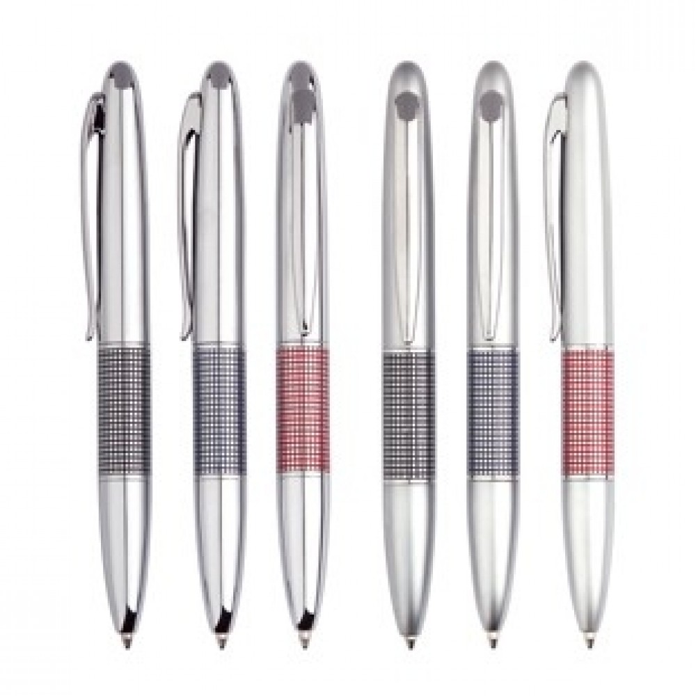 Custom Engraved Mini Twist Ballpoint Pen (Chrome Fnish) Custom Engraved Mini Twist Ballpoint Pen (Chrome Fnish)
