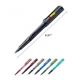 Custom Engraved Pen with Ergonomic Grip Polished Steel Nib