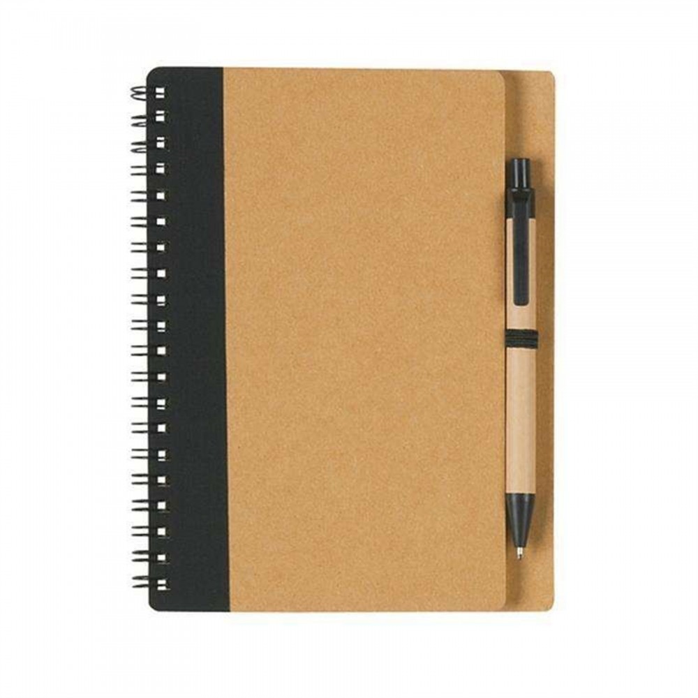 Eco-Friendly Lined Journal and Pen Gift Set Custom Engraved Eco-Friendly Lined Journal and Pen Gift Set Custom Engraved