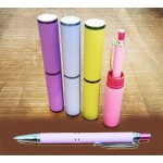 Aluminum Pen with Tube Carrier Custom Engraved