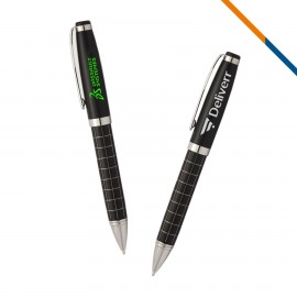 Martha Grid Ballpoint Pen Custom Imprinted  Martha Grid Ballpoint Pen Custom Imprinted