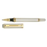 Custom Imprinted Metal Pen, Rollerball pen, Twist action, Blue ink refill optional