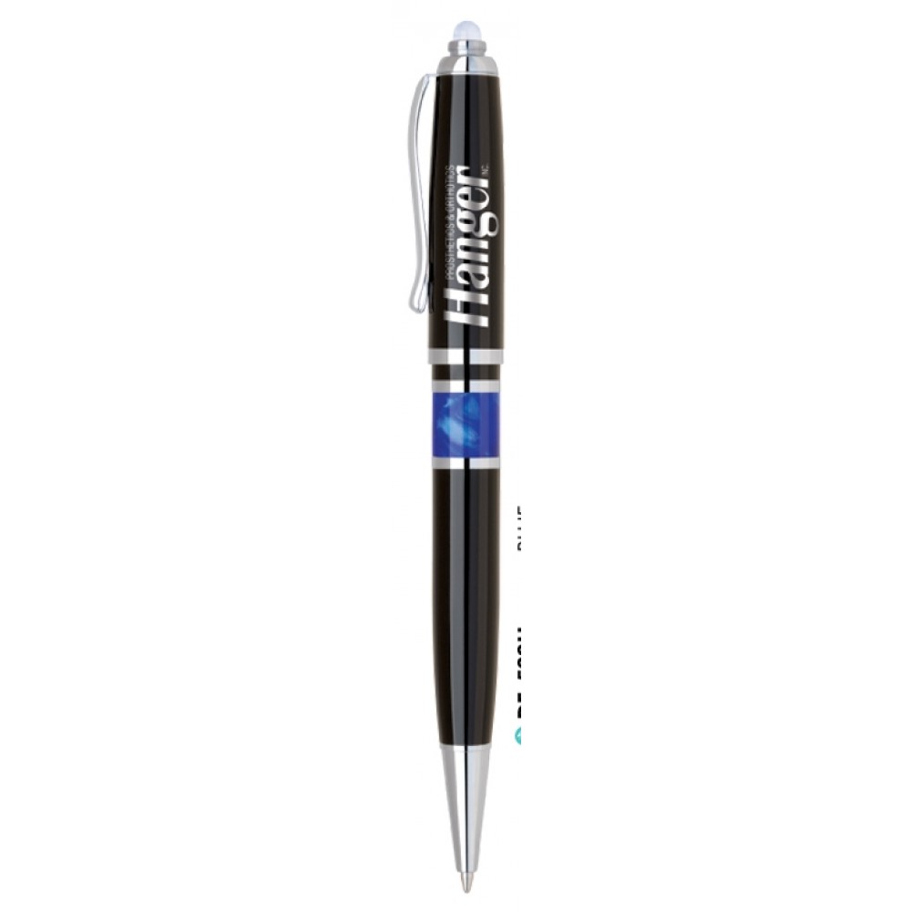 Logo Branded Delight-533 L.E.D. Light & Ballpoint Pen