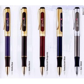 Custom Imprinted Dual Logo II Brass Matte or Metallic Finish Ballpoint Pen  Custom Imprinted Dual Logo II Brass Matte or Metallic Finish Ballpoint Pen