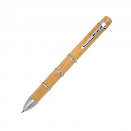 Segmia Bamboo Twist Ballpoint Pen Custom Engraved