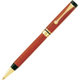 Logo Branded Rosewood Ballpoint Pen 1 1/2"x5/16"  Logo Branded Rosewood Ballpoint Pen 1 1/2"x5/16"