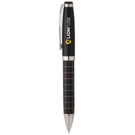 Custom Engraved Onyx Grid Metal Pens