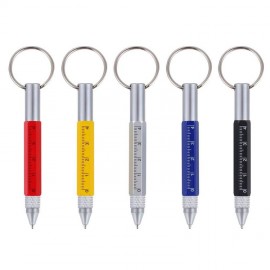 6 in 1 Multitool Tech Tool Pen Key Ring Screwdriver Pen Custom Imprinted