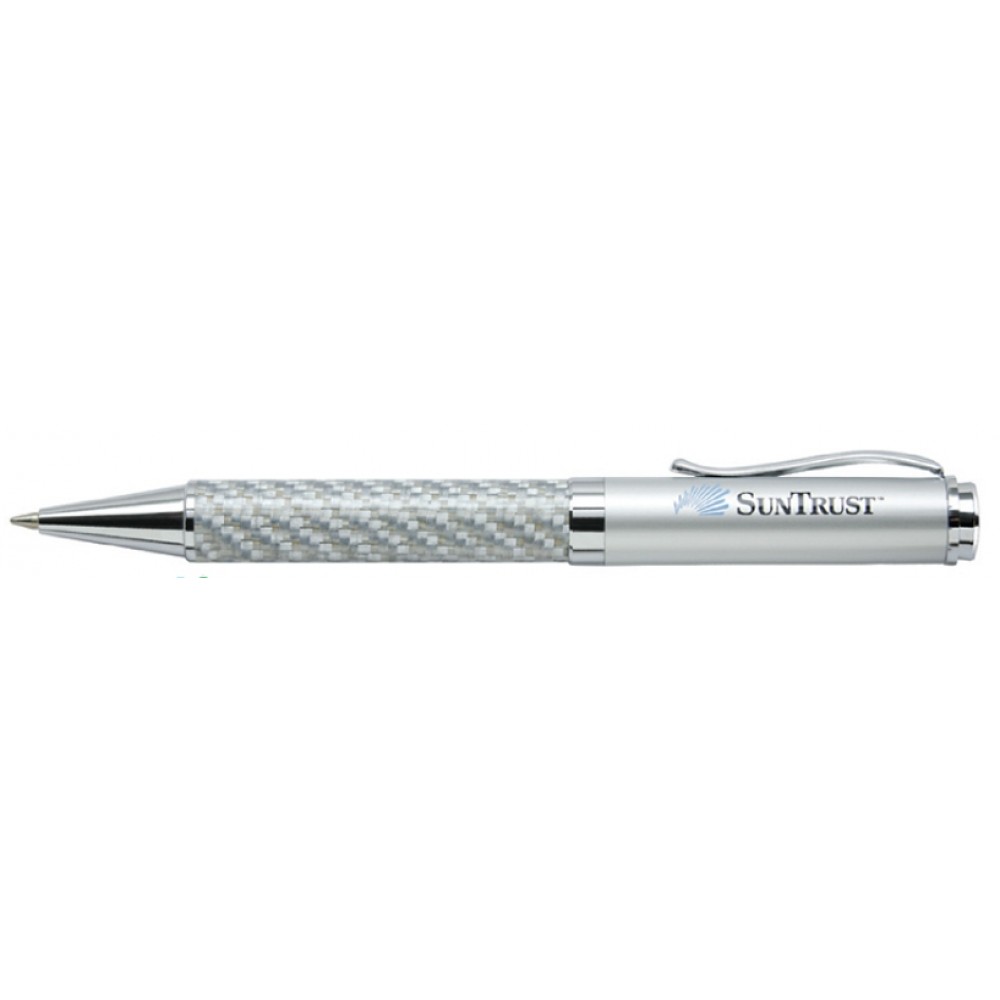 Saturn-I Ballpoint Pen w/Carbon Fiber Barrel Logo Branded Saturn-I Ballpoint Pen w/Carbon Fiber Barrel Logo Branded