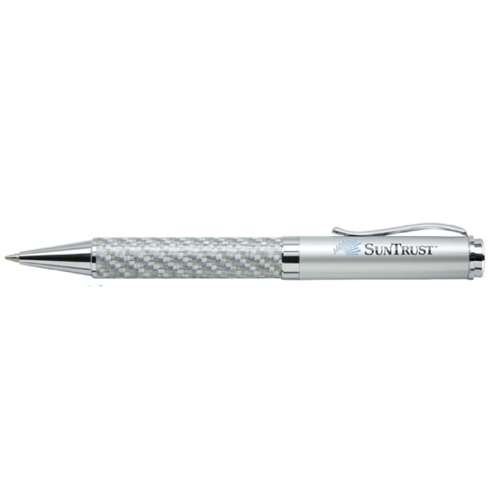 Saturn-I Ballpoint Pen w/Carbon Fiber Barrel Custom Imprinted