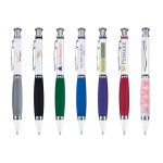 Logo Branded Click Action Ballpoint Pen With Heavy Weight Solid