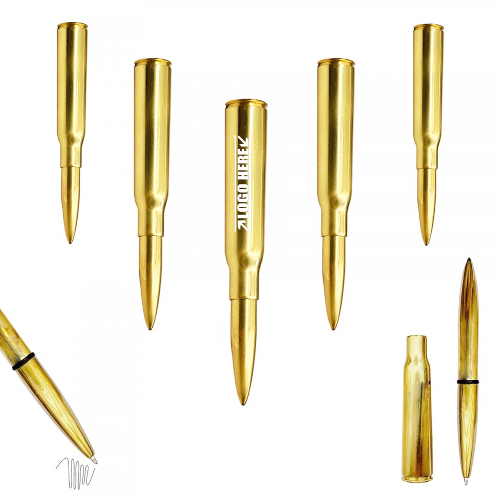 Golden Bullet Metal Pen Logo Branded