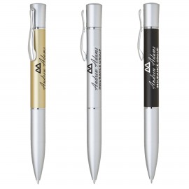 Logo Branded New Apex Heavyweight Brass Ballpoint Pen